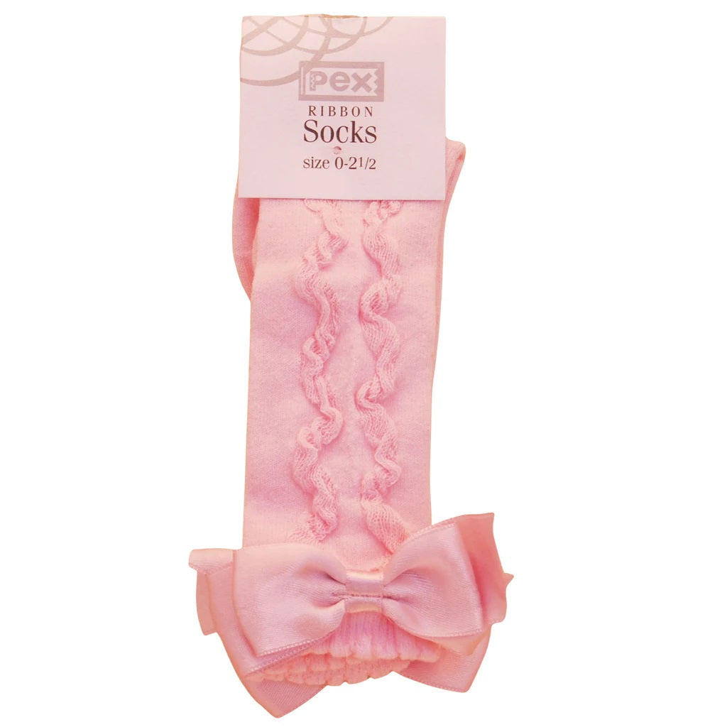 PEX Grazia Knee High Socks Pink PEX Grazia Knee High Socks Pink