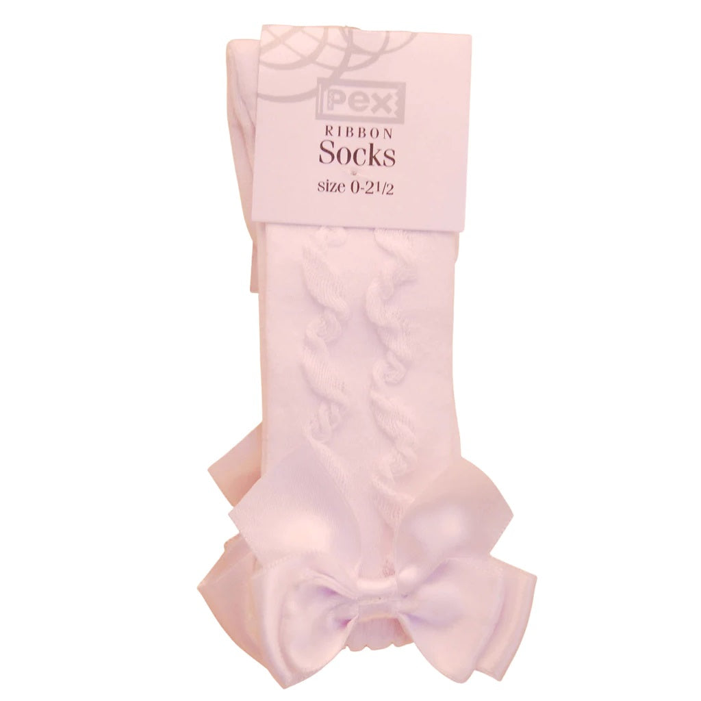 PEX Grazia Knee High Socks White PEX Grazia Knee High Socks White