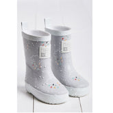 Grass & Air Kids Colour Changing Wellies Grey