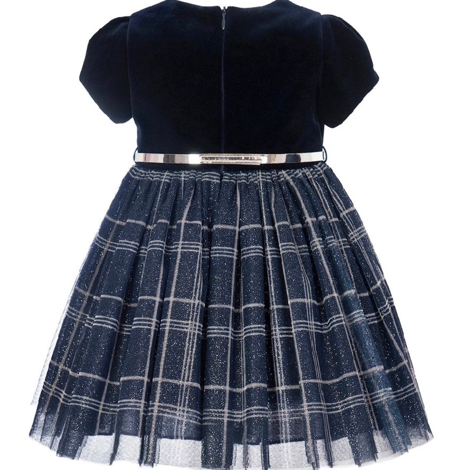 BALLOON CHIC Blue Velvet Dress BALLOON CHIC Blue Velvet Dress