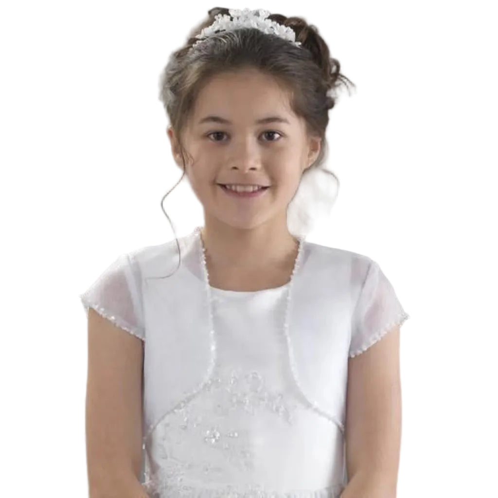 Linzi Jay Organza Jacket Sequin Beaded Edge