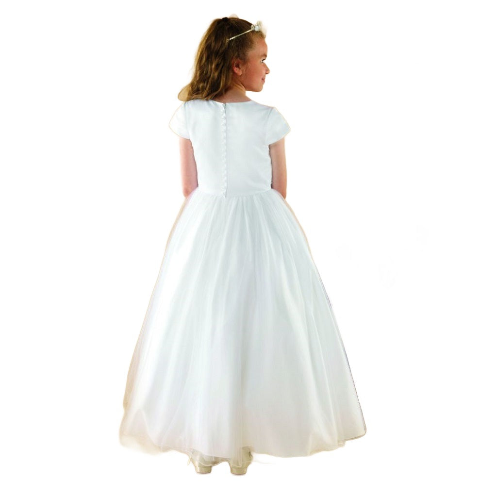 Short Sleeve Tulle Dress SIENNA - Kizzies, Dresses - Childrens Wear Short Sleeve Tulle Dress SIENNA - Kizzies, Dresses - Childrens Wear