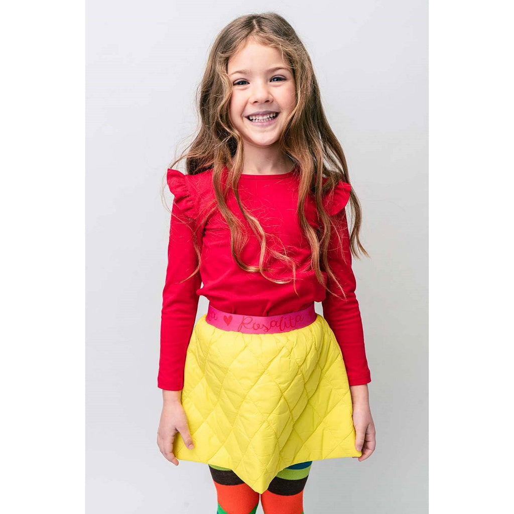 ROSALITA Quilted Skirt Yellow ROSALITA Quilted Skirt Yellow