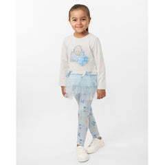 Caramelo Kids Pure Luxe Legging Set Sky Blue