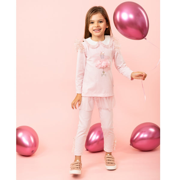 Pink Fashion Day Dreams Legging Set from Caramelo Kids.