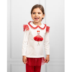 Caramelo Kids Fashion Day Dreams Legging Set Red