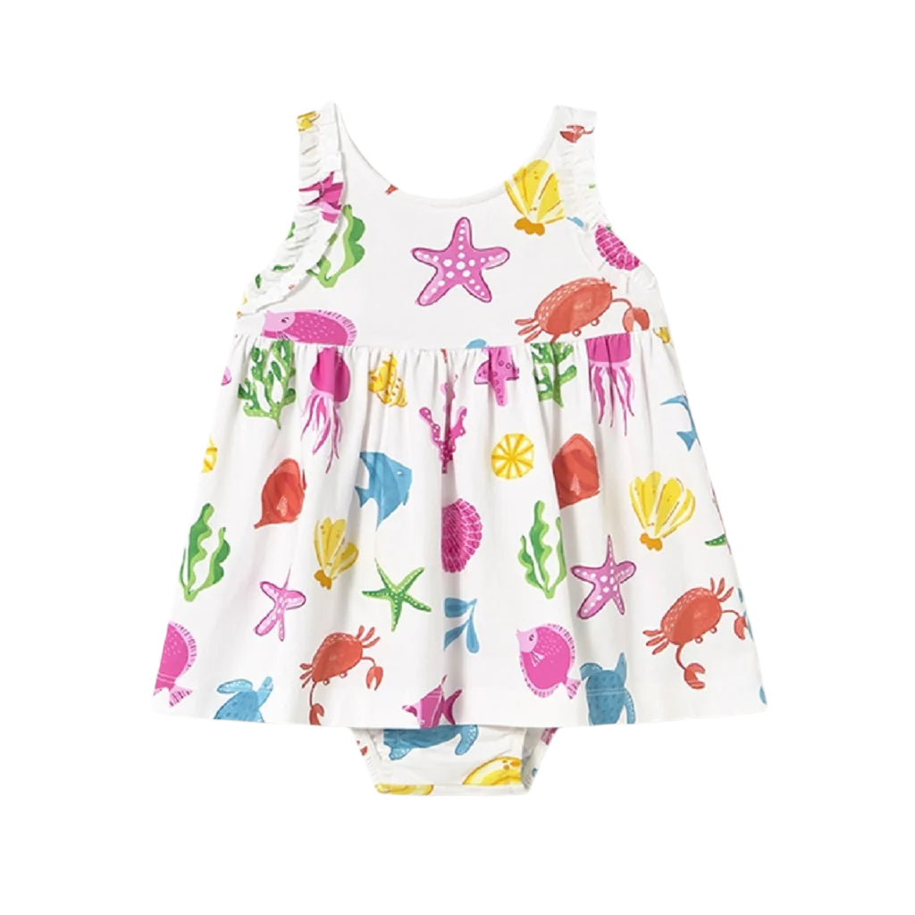 Mayoral Baby Girls Ocean Dress with Knickers