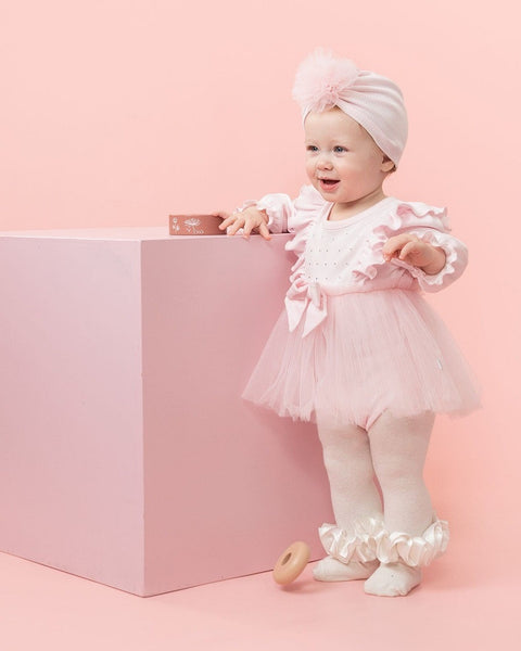 Pink Tulle Dress with Turban