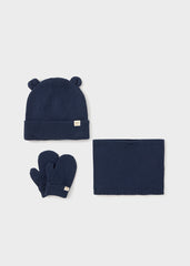 MAYORAL Baby Boys Hat and Scarf Set. Blue