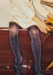 Mayoral Mini Girls Lurex Tights Black