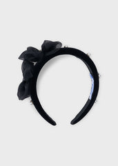Mayoral Girls Velvet Headband Black