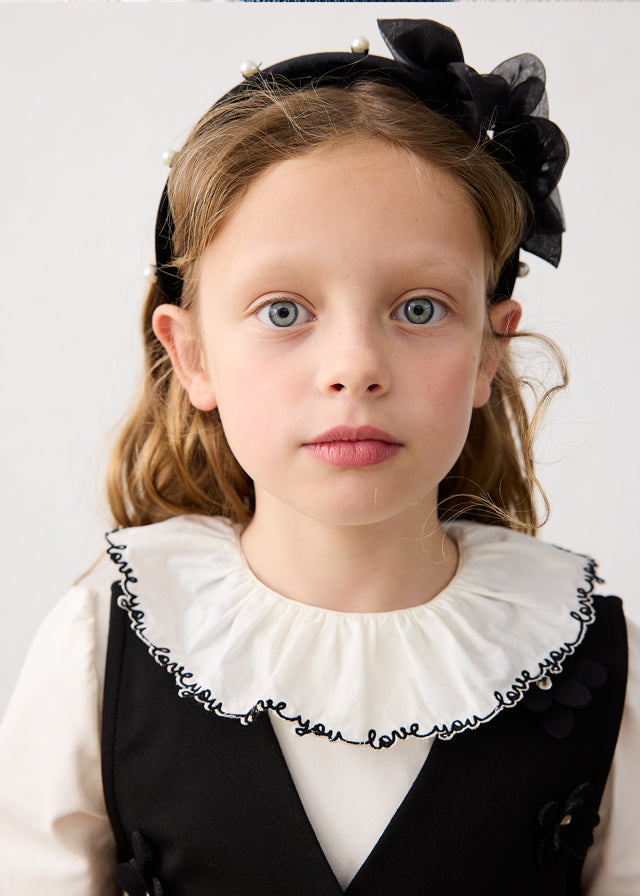 Mayoral Girls Velvet Headband Black