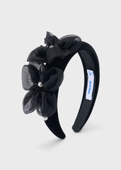 Mayoral Girls Velvet Headband Black