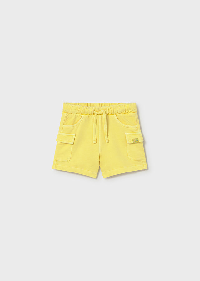 MAYORAL Baby Boys cotton bermuda shorts. Lemon&nbsp;