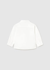 Mayoral Baby Boys White Long Sleeved Shirt
