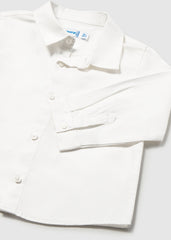 Mayoral Baby Boys White Long Sleeved Shirt
