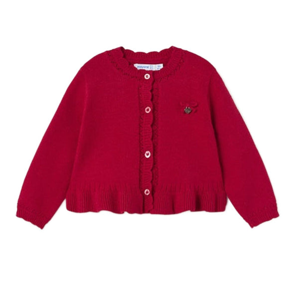 Baby Girls Knit Cardigan Red