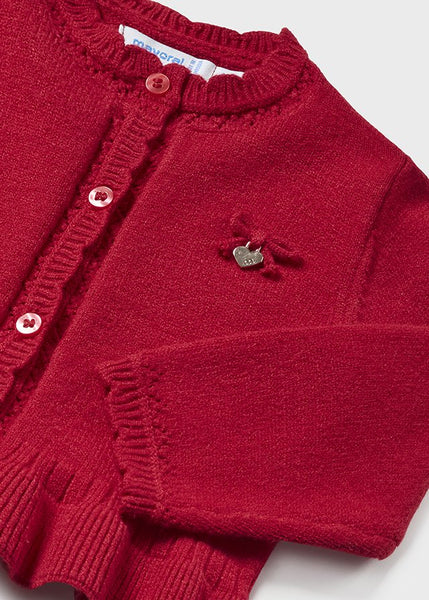 Baby Girls Knit Cardigan Red