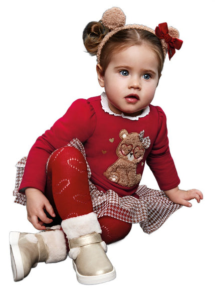 Baby Girls Red Voile Dress