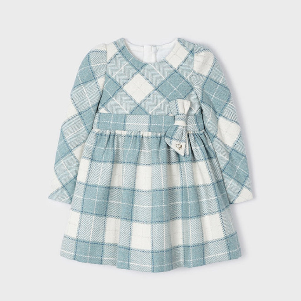 Girls Plaid Dress Bluebell