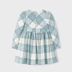 Girls Plaid Dress Bluebell