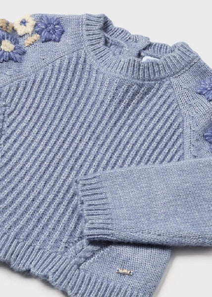 Baby Girls Blue Jumper