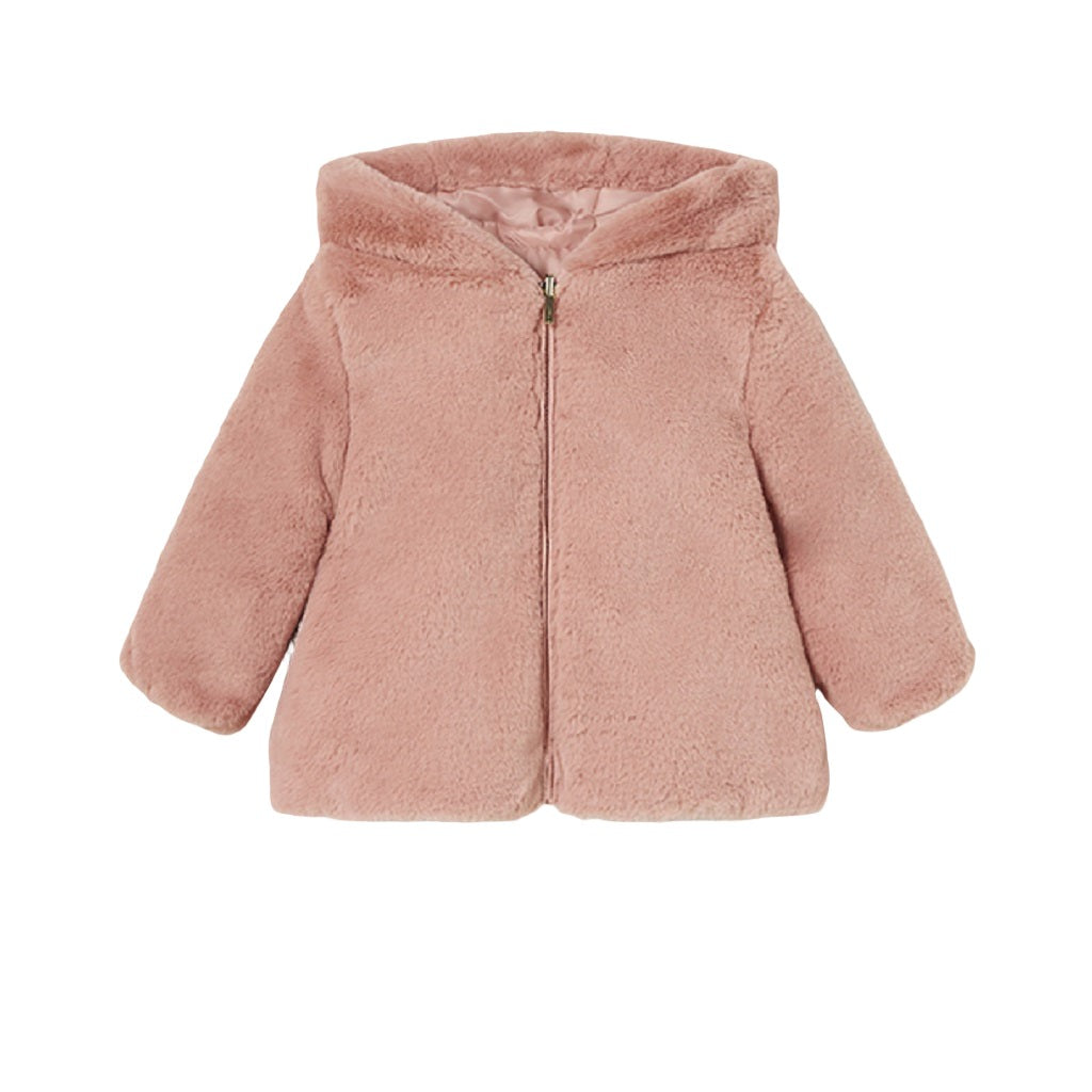 Baby Girls Reversible Coat Blush