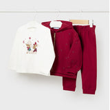 Baby Girls 3 Piece Tracksuit Cherry