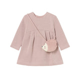 Baby Girls Dress with Bag Blush