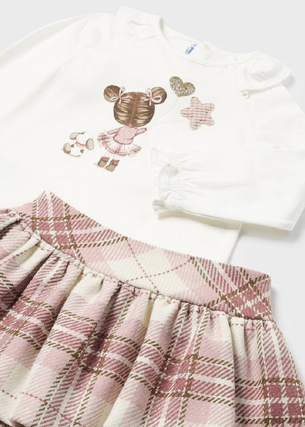 Baby Girls Skirt Set Blush