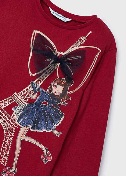 Girls Long Sleeved T-Shirt Cherry