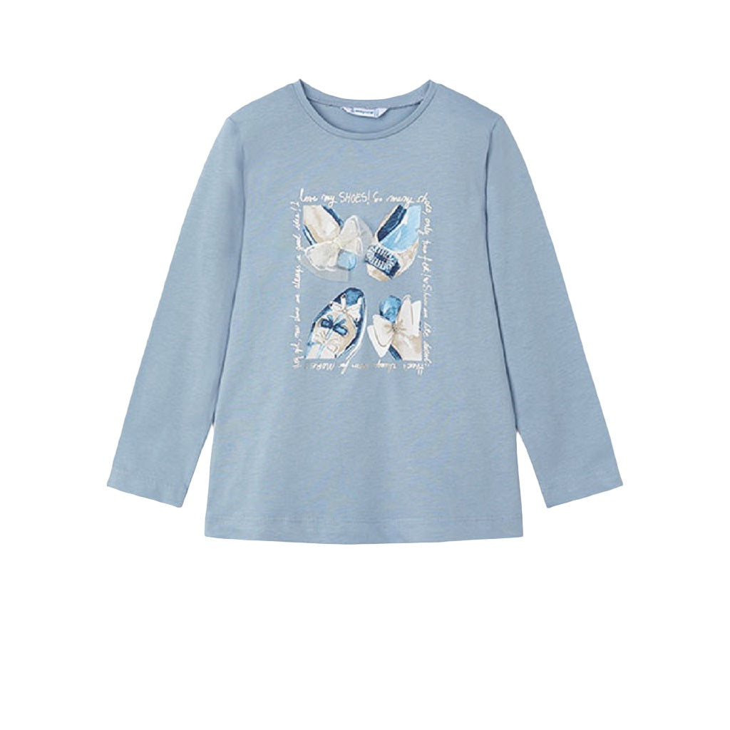 Mayoral Girls long sleeved t-shirt sky blue