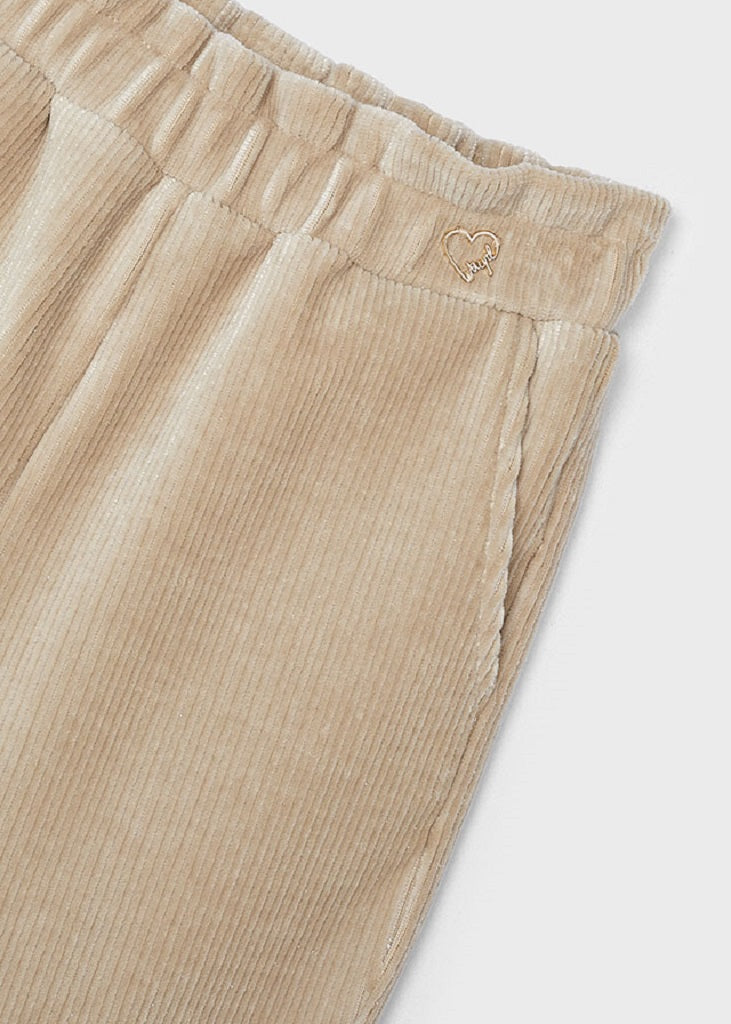 Girls Knit Trousers Sepia