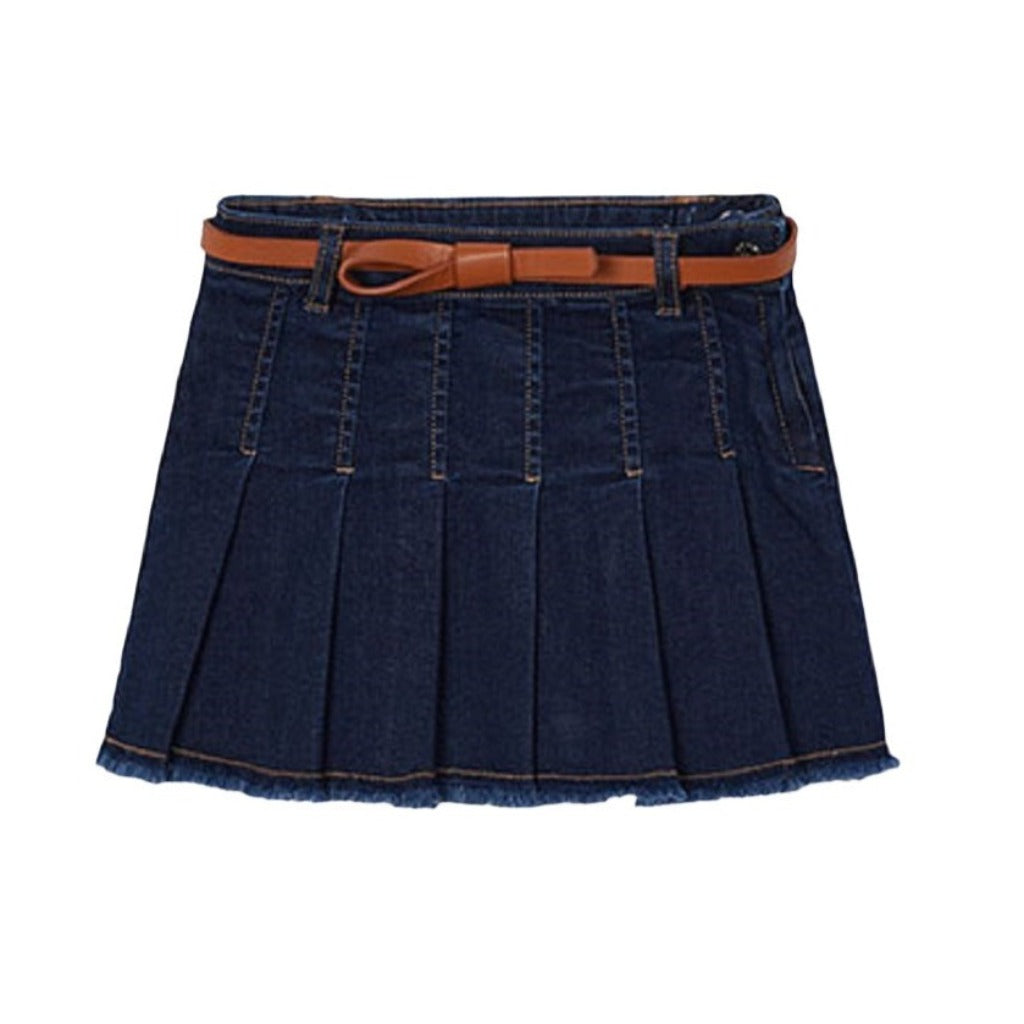 Girls Denim Skirt with Belt