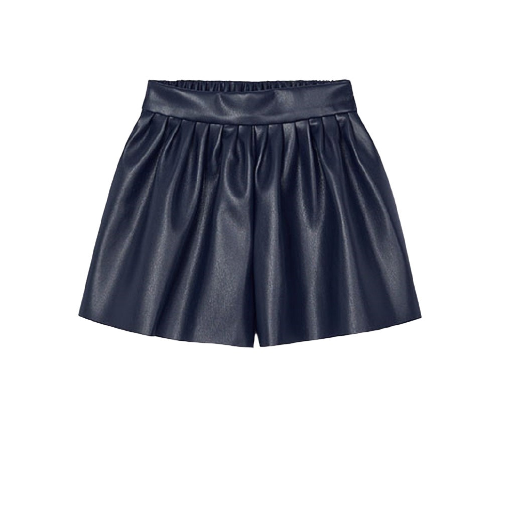 Mayoral Girls leathered culottes navy