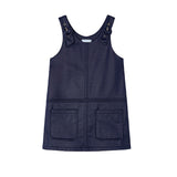 Girls Knit Pinafore Navy