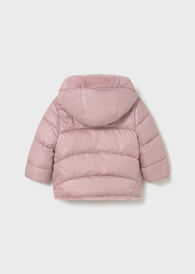 Baby Girls Mayoral Reversible Faux Fur Jacket