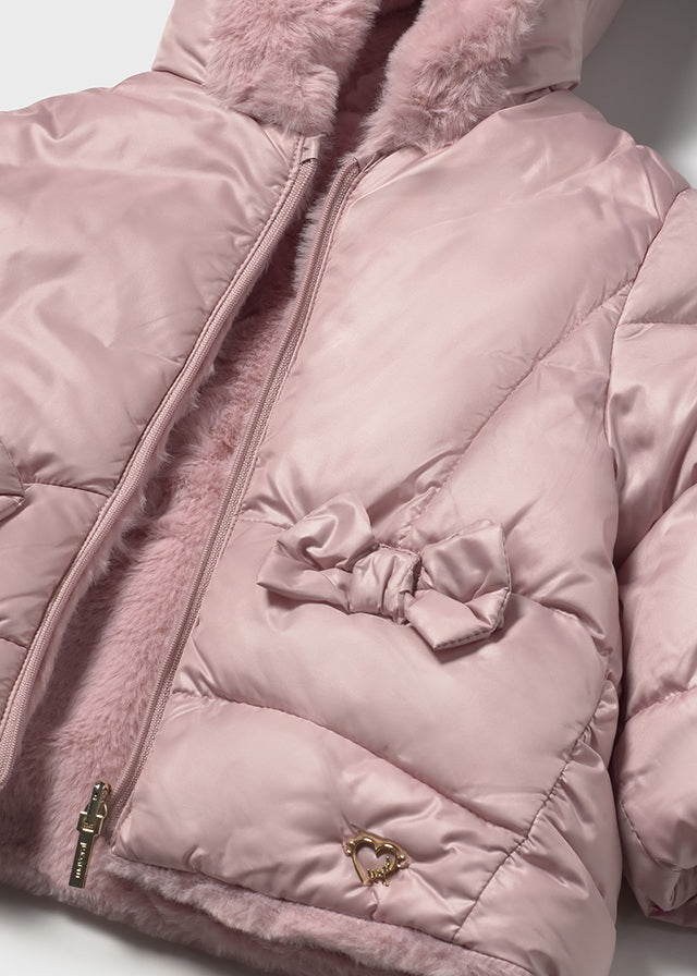 Baby Girls Mayoral Reversible Faux Fur Jacket