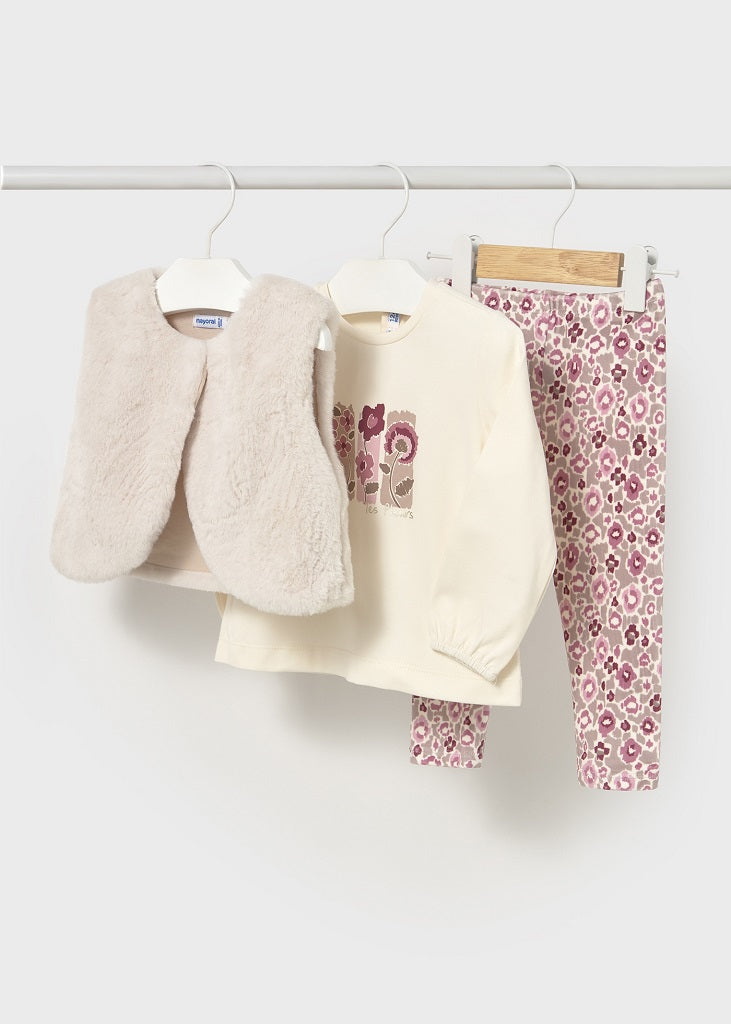 Baby Girls Mayoral Crystal 3 Piece Legging Set