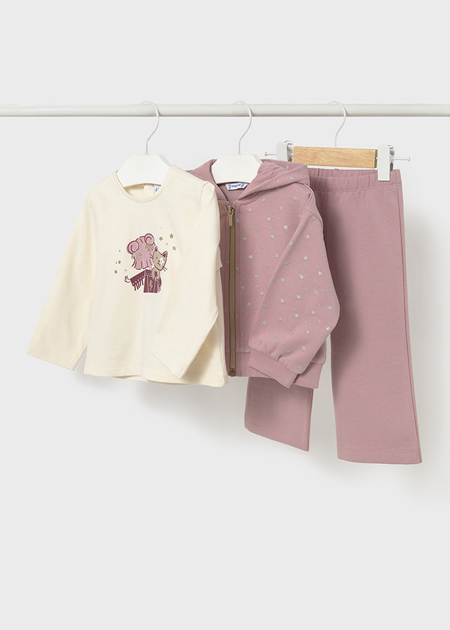 Baby Girls Mayoral Crystal 3 Piece Tracksuit