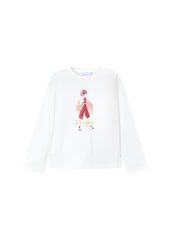 Girls Mayoral Long Sleeved Top and Velvet Leggings