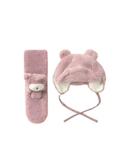 Baby Girls Orchid Fur Hat Scarf Set