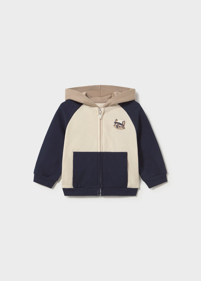 Mayoral Baby Boys 2 Pants Tracksuit Set in soft blue. Features a cosy sweatshirt paired with two plush joggers for versatile everyday wear.