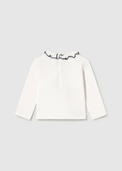Mayoral Baby Girls L/s T-Shirt with Red Shorts