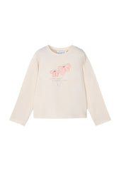 Mayoral girls floral print top paired with soft cotton leggings with elastane for a snug and comfortable wear