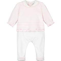 Emile et Rose Baby Pink Babygrow & Hairband