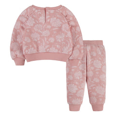 LEVIS Baby Floral 2 Piece Set Pink