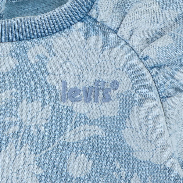 LEVIS Baby Floral 2 Piece Set Blue
