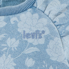 LEVIS Baby Floral 2 Piece Set Blue