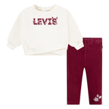 LEVIS Baby Girls Tulip Hem Crew & Legging Set